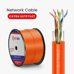 23 awg 4 pair Cat6a Lift Flat Cable Series Orange Color