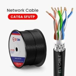 elv cable products range network cable cag5e cable cat6 cable cat6a cable cat7 cable cat8 cable ethernet cable fiber cable ftth cable outdoor cable  Cat6a Sf-Utp 23awg 4pair Black Color
